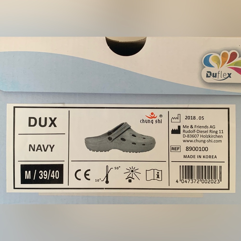DUX clogs made in Korea by Chung-Shi. Color: navy. Can likely fit 7.5-8.5 - Picture 5 of 9
